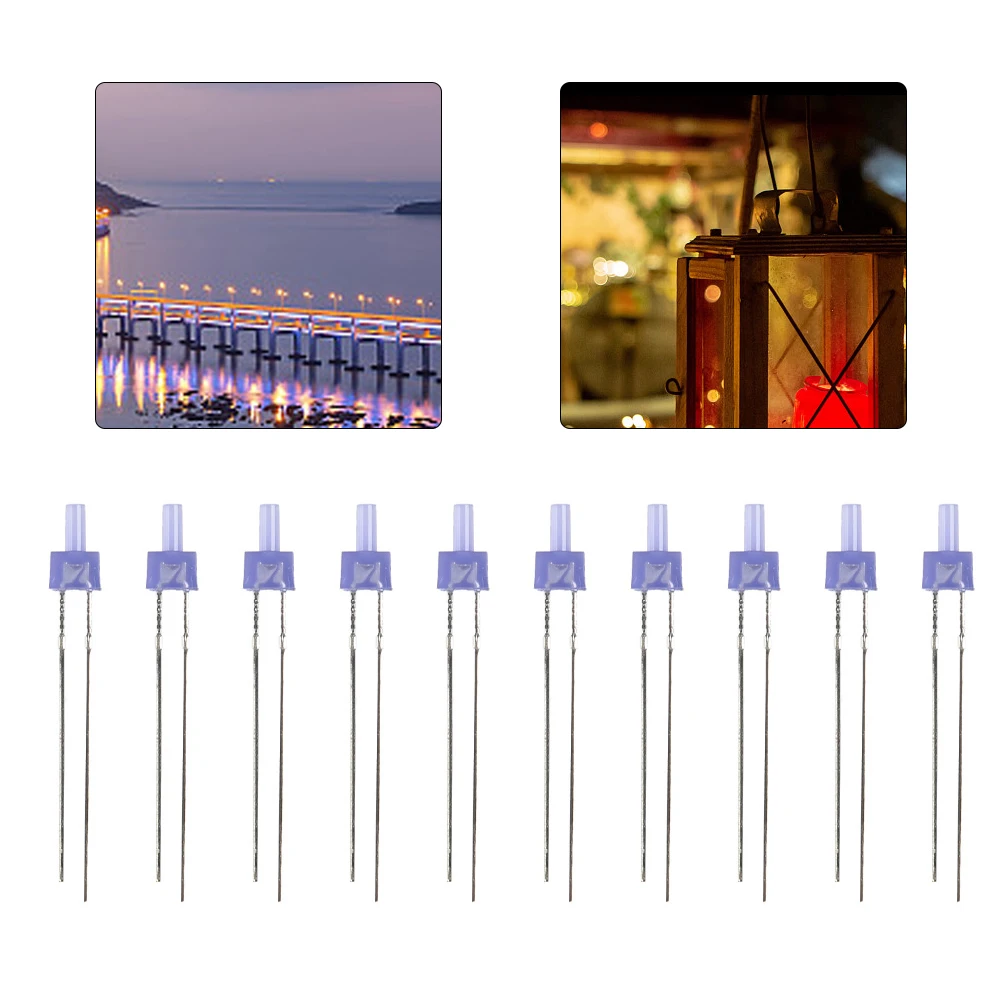 1Pc Brand New Flashing LED LED 2mm Tower Self-flashing 3V DC Diffuse Tower Diffuse LED Self-flashing Flash Light