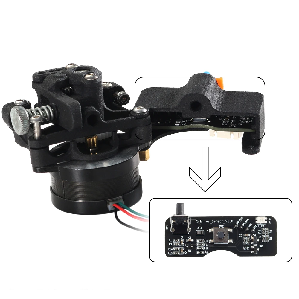 Toaiot Filament Runout Sensor Detection Module With 2.5M Cable Run-out Sensor Material Break Detection for Sherpa Extruder