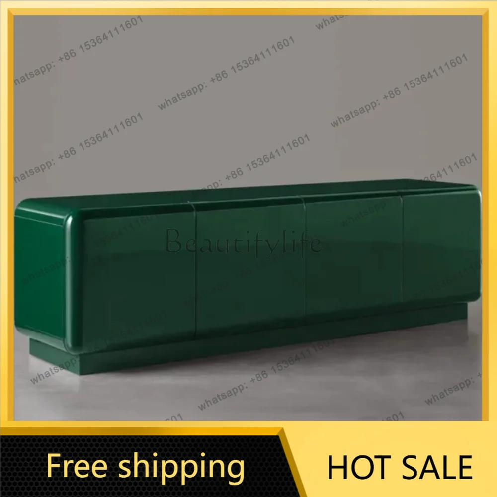 Factory Direct Italian Minimalist Painting TV Cabinet Living Room Household Small Unit Floor Locker