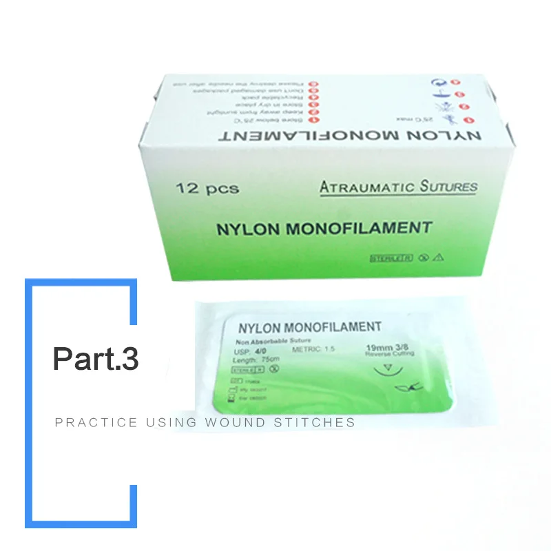 Silicone artificial human skin, oral dentistry, gingival suture training kit, common types of dental trauma, dental practice and