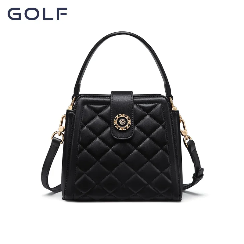 GOLF Mini torby Crossbody kobiety elegancki portfel wiadro Boston torebki kwadratowe Lingge mała torba na ramię luksusowa marka designerska torba