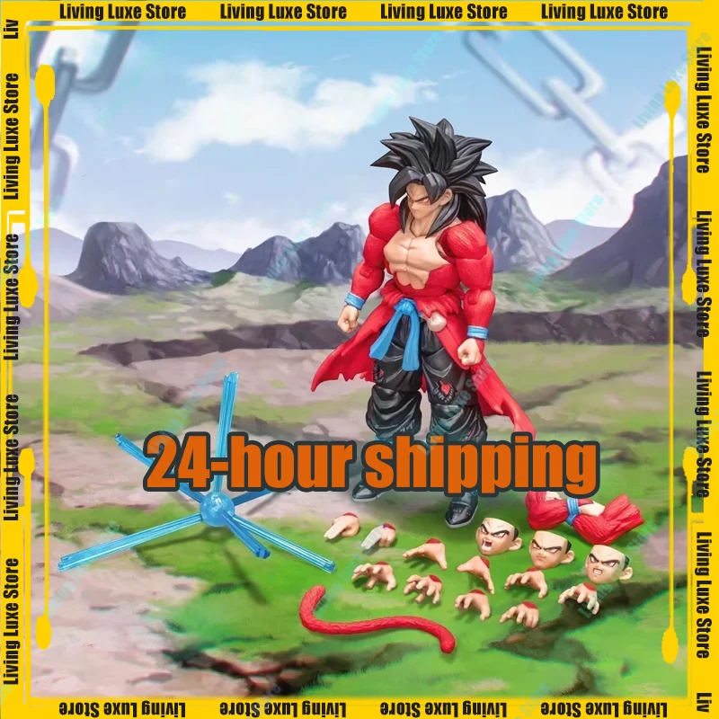 Dragon Ball Anime Figure Demoniacal Fit Son Goku Vegetto Action Figures SHF SSJ4 Super Saiyan 4 Untamed Power Anime Model Toys