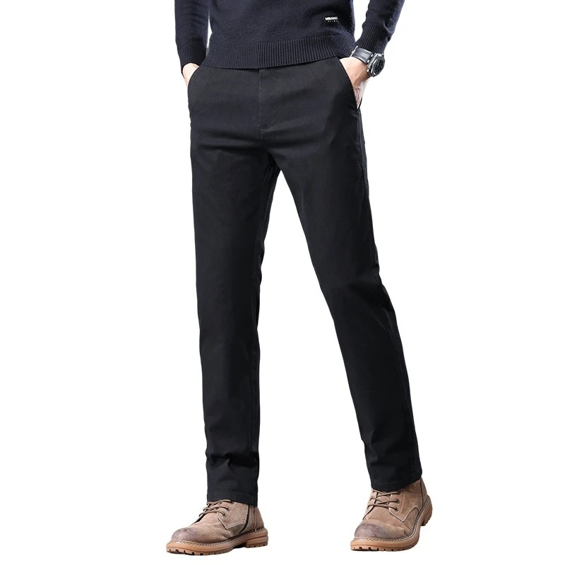 

New Men's Slacks Brand Business Classic Clothing No Ironing Stretch Fashion Slacks Sweatpants