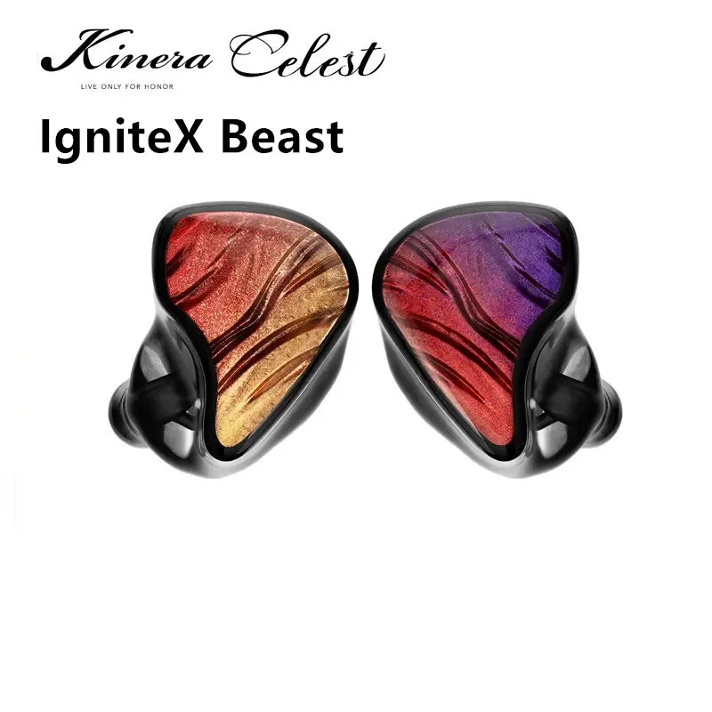 Kinera Celest IgniteX Beast 1DD+1BA Earphones Hybrid Dual Driver IEMs 3.5mm Type-C With Detachable Boom MIC Cable Audio Headset