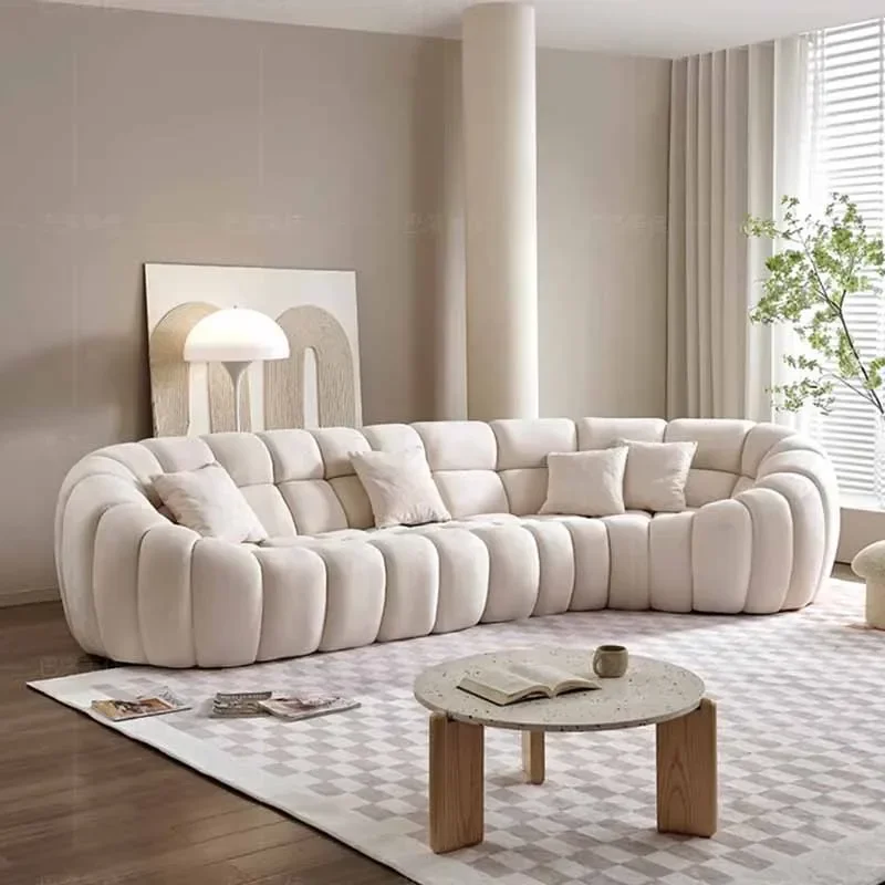 Luxury Sectional Sofa Living Room Nordic Elegant Relaxing Sofa Comfortable Apartment Canape Salon De Luxe Home Furniture