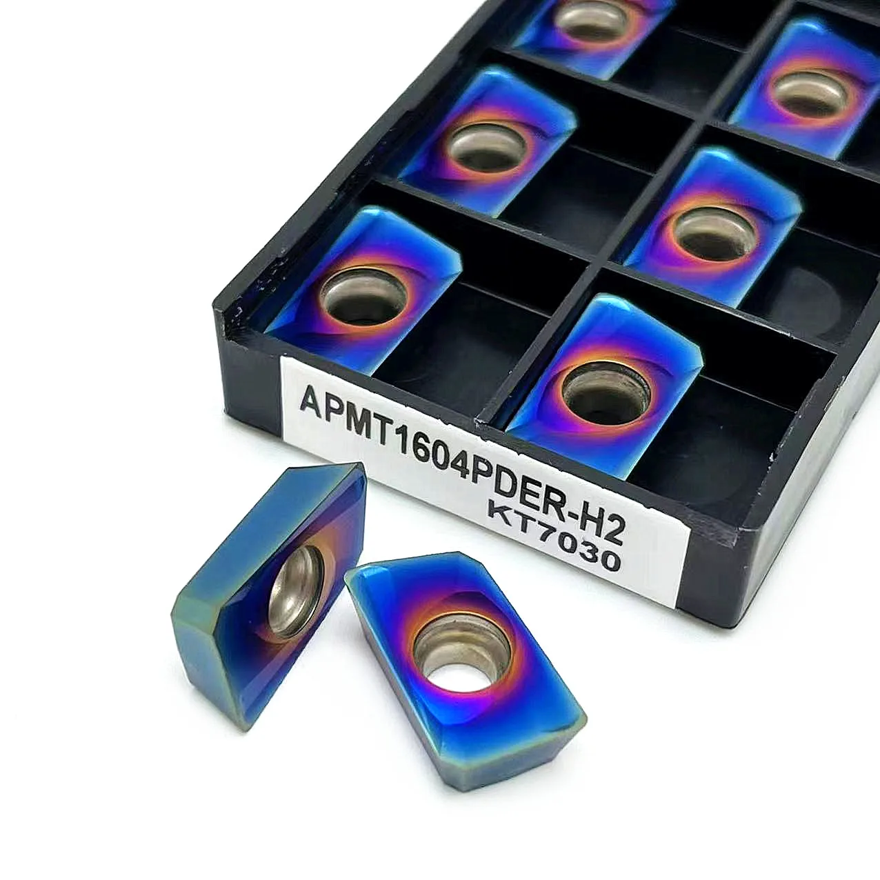 스테인레스 스틸용 CNC 밀링 공구, 나노 블루 APMT1604 PDER M2 H2 KT7030 카바이드 인서트 APMT1604 블레이드 선반 커터 도구