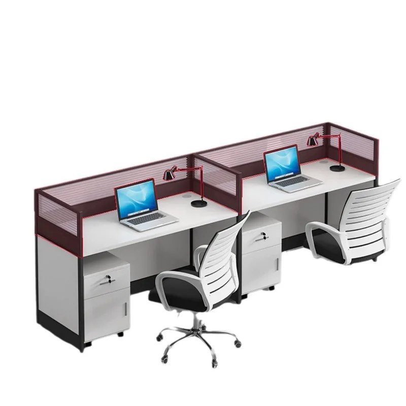 Staff office desk and chair combination simple screen staff desk, desk and chair group
