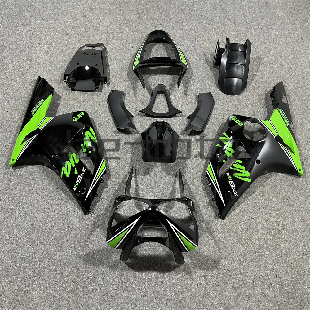 For ZX6R ZX-6R  636  ZX600 2003 2004 Injection ABS Plastics Full Fairings Kit Mold Replace Accessories Back  A