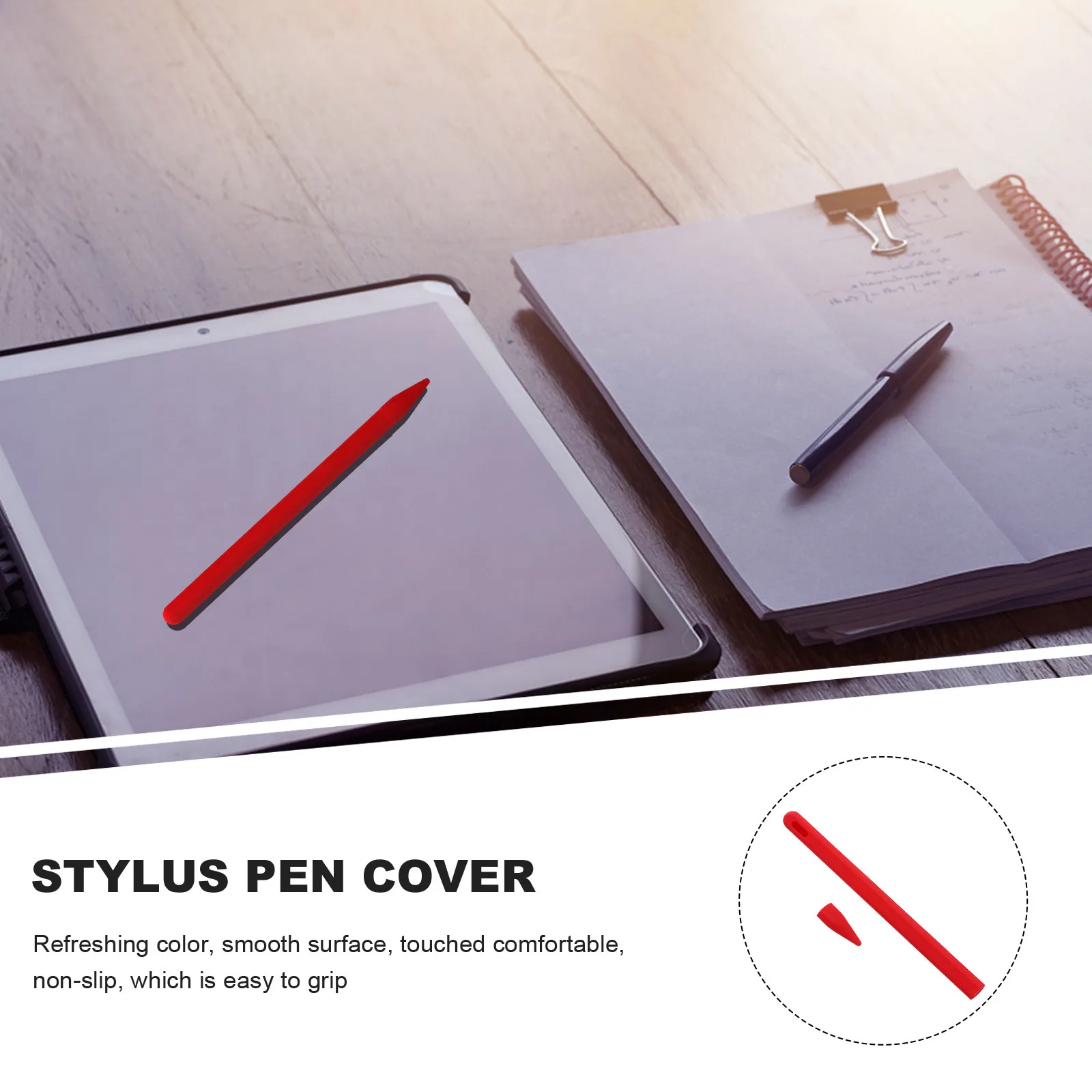 Stylus Pen Cover Pencil Protective Silicone Sleeve Easy Install Anti-Slip Scratch Dirt Protector Stylish Cartoon Design