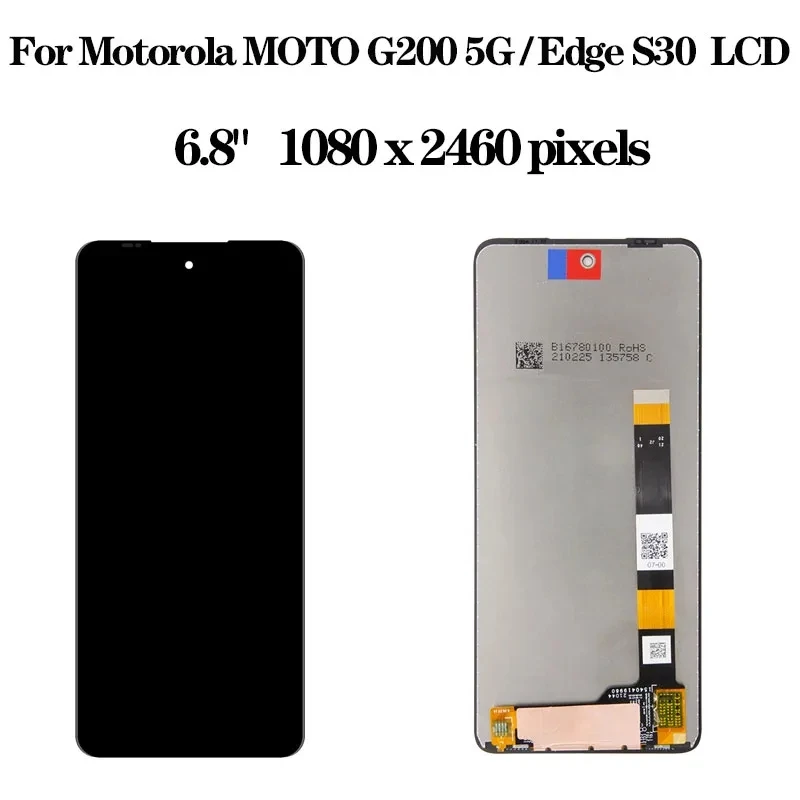 Pantalla LCD Original de 6,8 pulgadas para Motorola Moto G200, digitalizador de pantalla táctil G200 para Moto Edge S30, Edge (2021) con herramientas