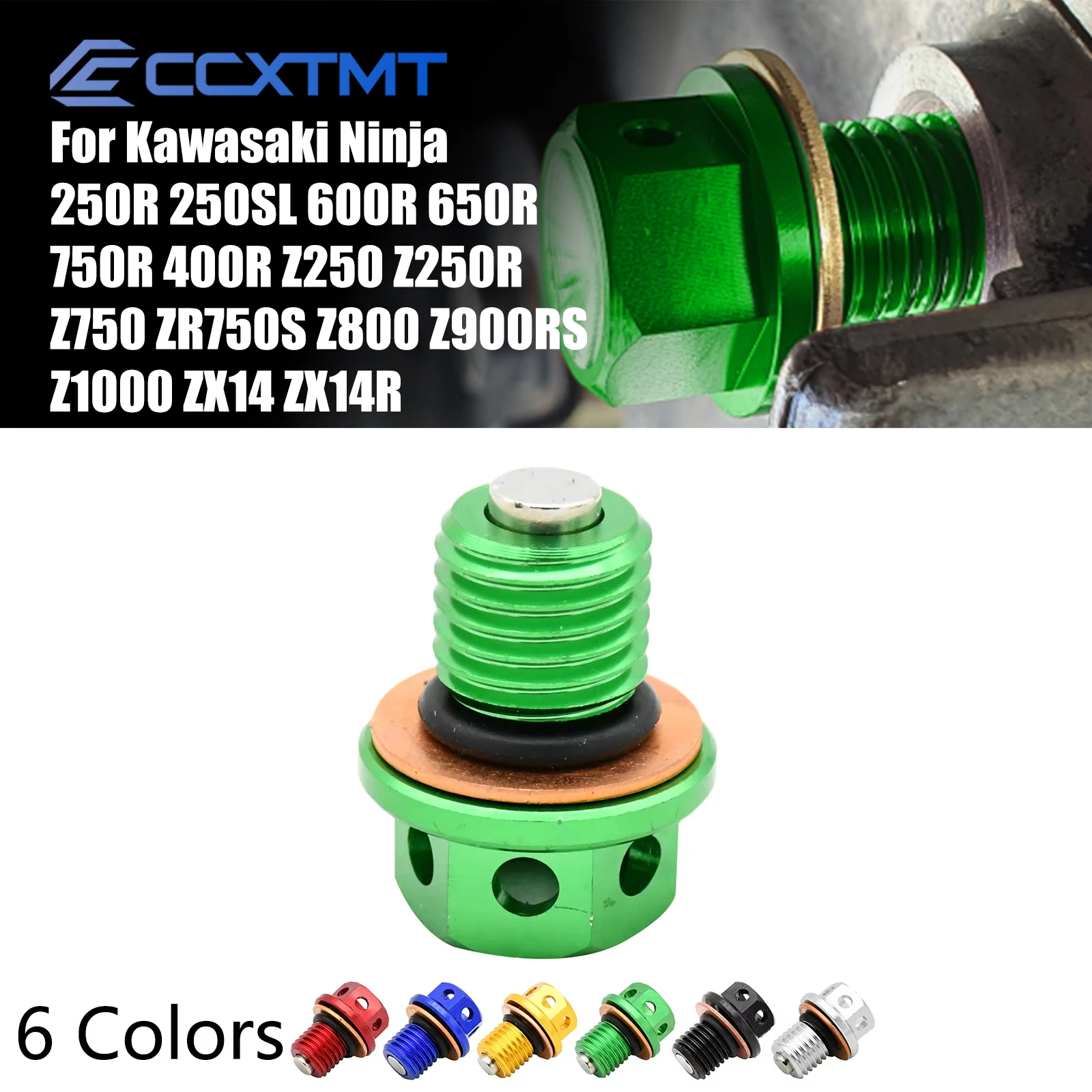 

Oil Drain Plug Bolt Screw For Kawasaki Ninja 250R 250SL 600R 650R 750R 400R Z250 Z250R Z750 ZR750S Z800 Z900RS Z1000 ZX14 ZX14R