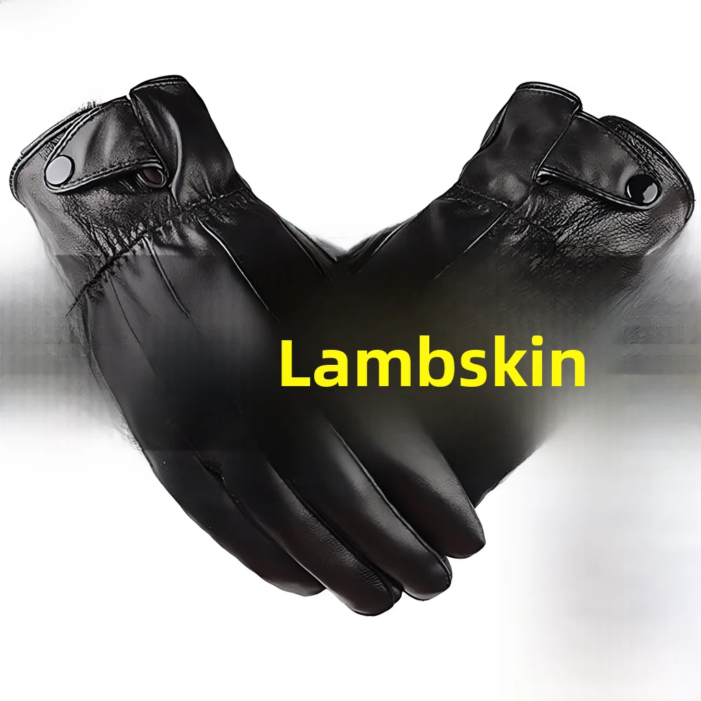 

Мужские перчатки из овчины Thiened для езды на велосипеде, вождения мотоцикла, уличные осенне-зимние теплые ветрозащитные перчатки с защитой от холода