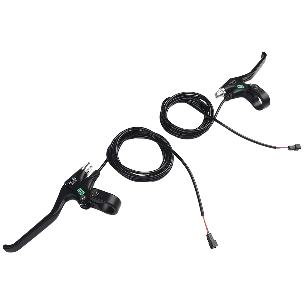 Brake Lever Pair Wuxing 47PDD for E-Bike Safety Systems Featuring Aluminum Alloy Housing and SM Connector Integration