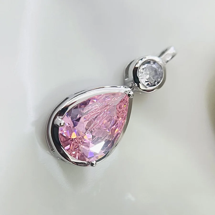 Women's 925 Silver Crystal Pendant Necklace