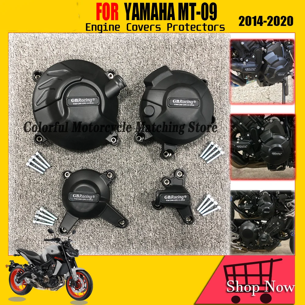 

MT09 Motorcycles Engine Cover Protection Case For GB Racing For YAMAHA MT-09 FZ09 Tracer 900/GT SXR900 Engine Covers Protectors