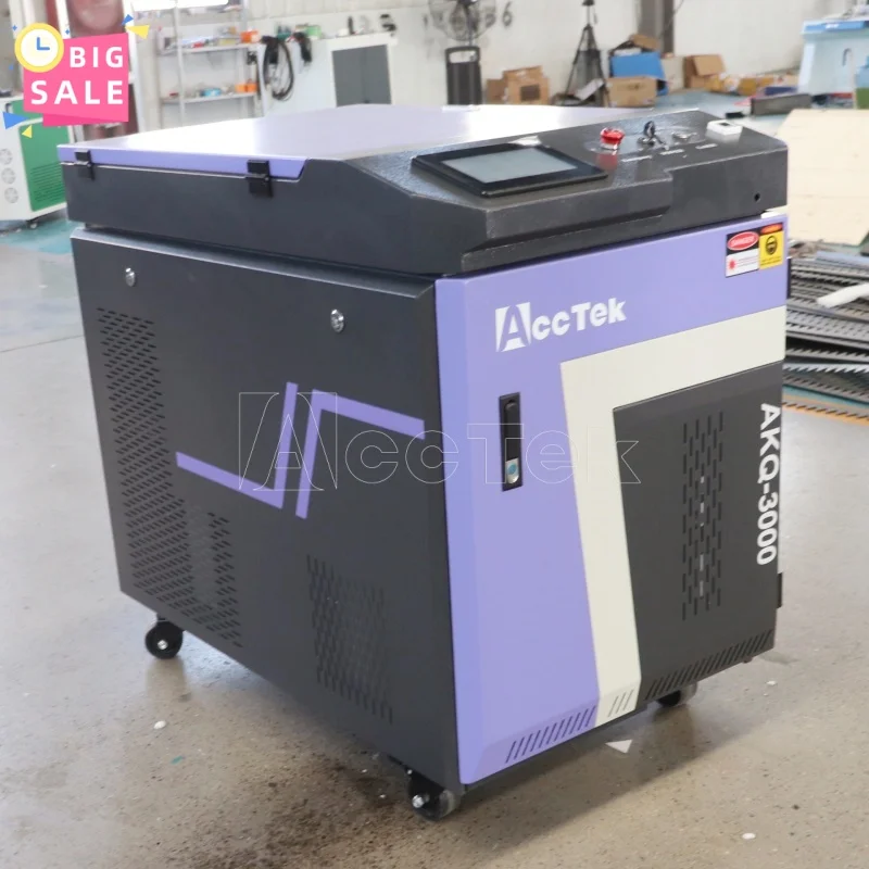La macchina per la pulizia laser ad alta velocità per la rimozione della ruggine rimuove la macchina per la pulizia laser portatile multifunzione per la pittura a olio per le piccole imprese