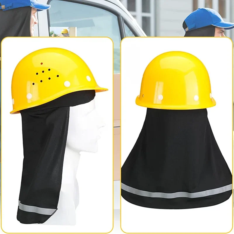 Cycling Sun Shade Cap Men Cooling Sports Long Tail Hat Summer UV Protection Neck Protector Fishing Hiking Cap Hard Hat Lining