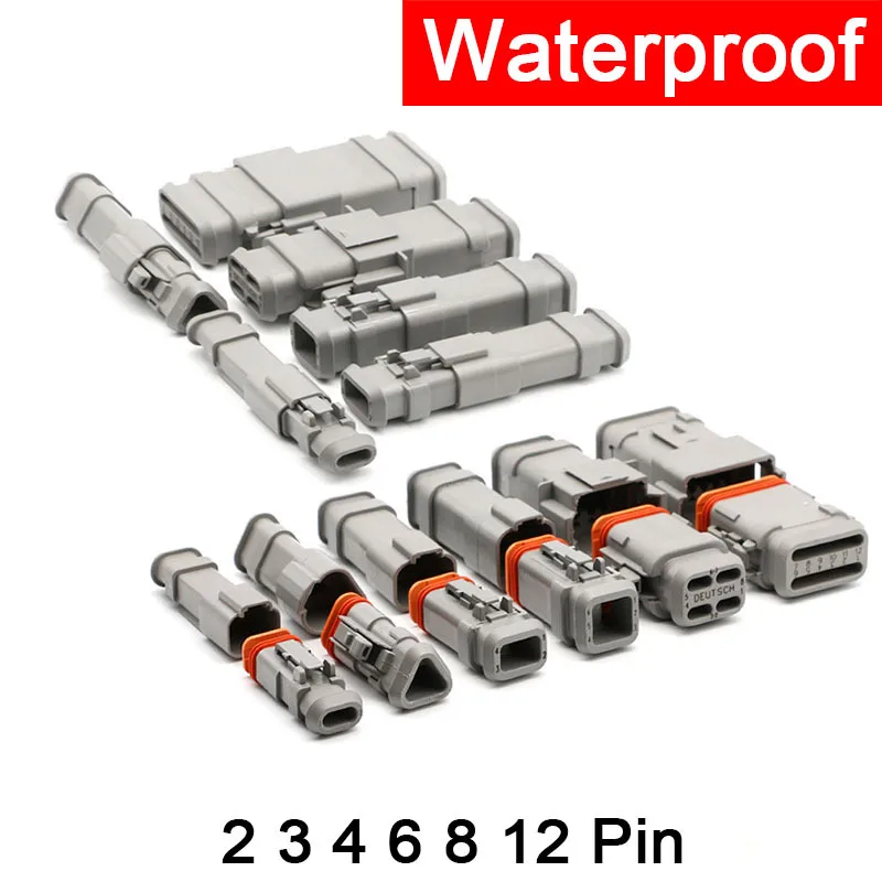 DT-E008 غطاء عالي 2 3 4 6 8 12 حفرة السيارات موصل مقاوم للمياه DT04-2P-E008 DT06-2S-E008 DT06 DT04 2P 3P 4P 6P 8P 12Pin