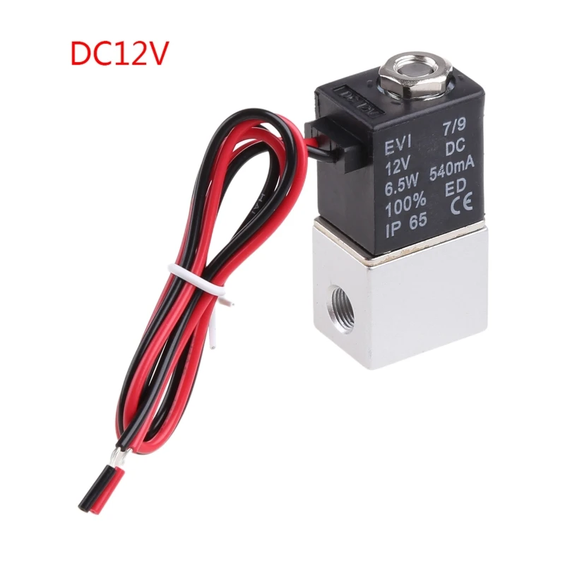 

DC12V/DC24V/AC220V 2-Way 2-Position Normally Closed Small Electric Solenoid for Valve Air Pneumatic for Valve Replacemen