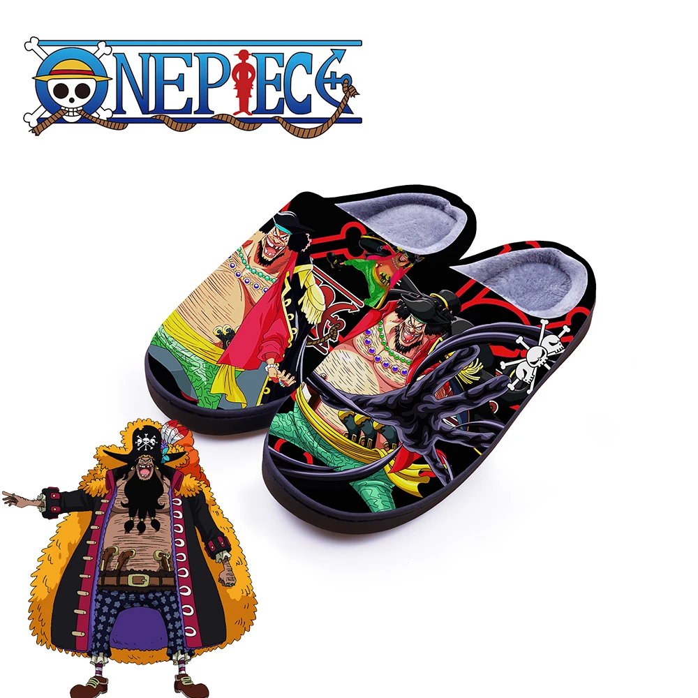 ONE PIECE Winter Warm Slippers Anime  Marshall·D·Teach Cosplay Cute Cartoon Shoes For Men Women Boy Girl Slippers Halloween Gift