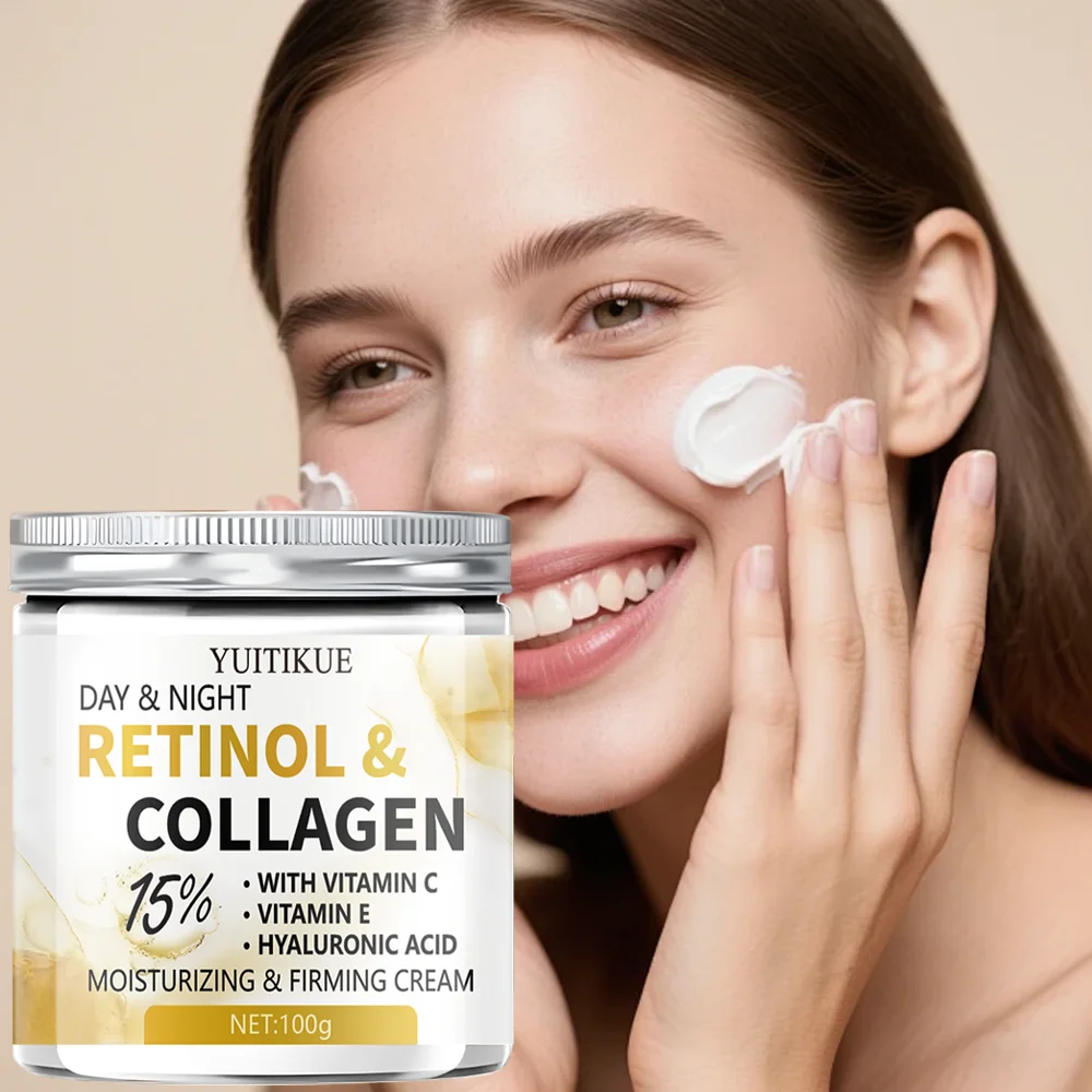 Retinol Vitamin A Cream - YUITIKUE レチノールコラーゲンフェイスクリーム 15% ビタミン C E