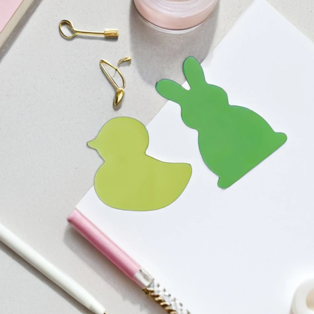 

2Sets Cute Animal Sticky Memo Pads Colorful Self-Adhesive Note Pads Memo Stationery for Office Party Favor