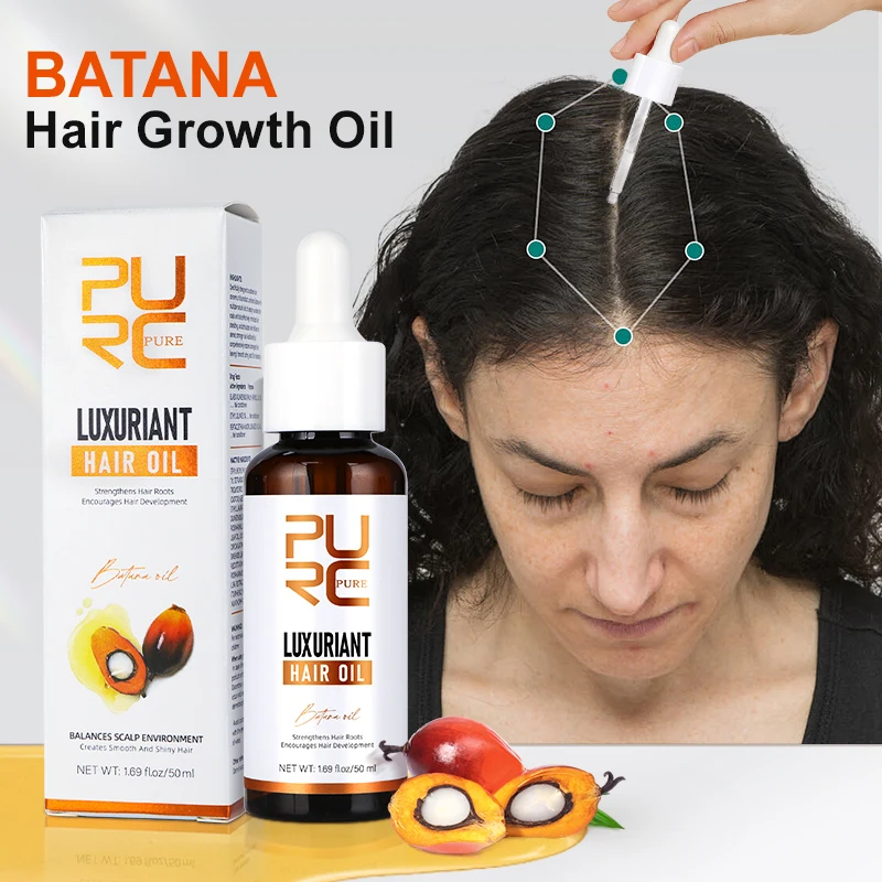 PURC Batana Hair Growth Oil Hair Loss Treatment Strengthening of Hair Roots Hair Care Products for Men Women