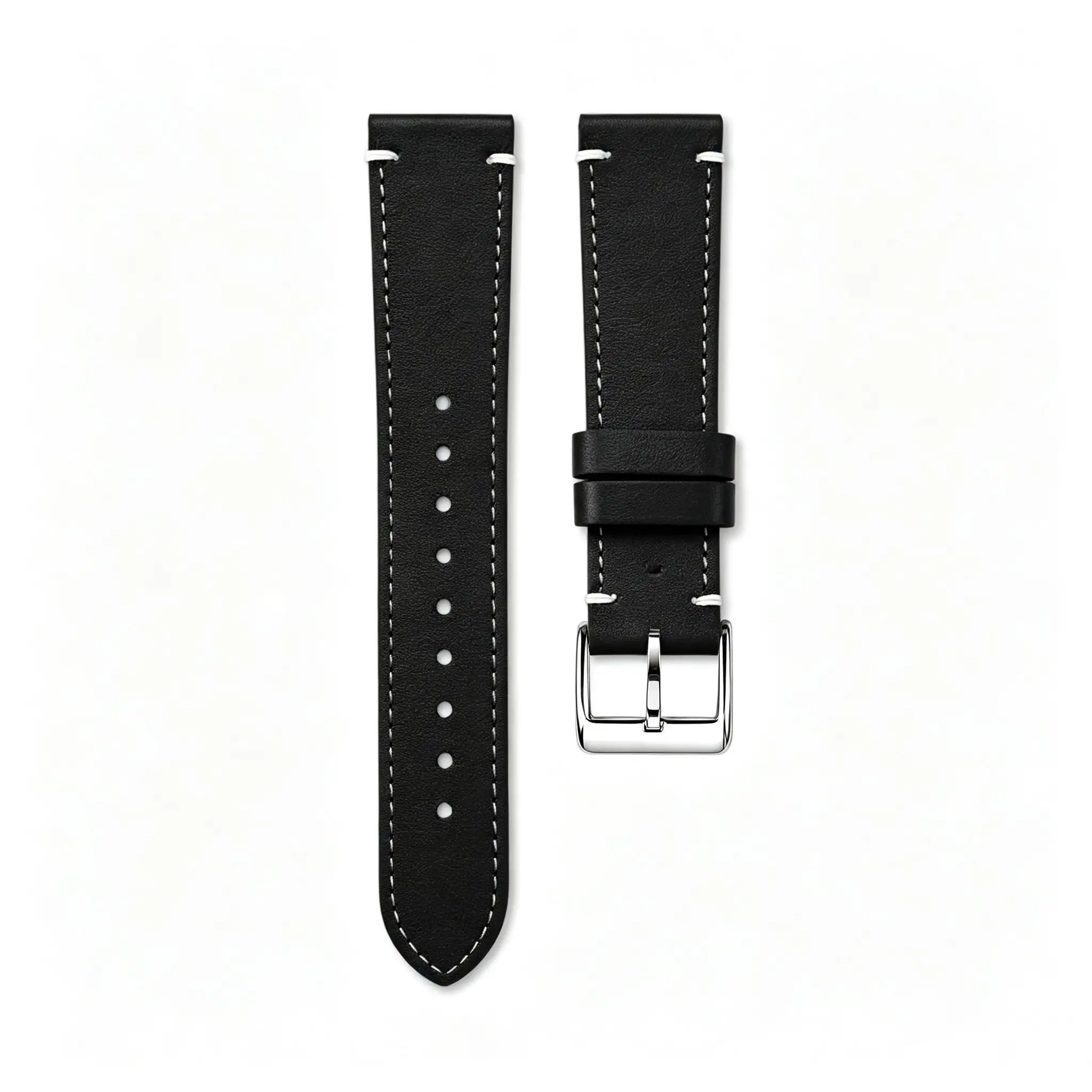 For Omega For Swatch Leather Watch Band 20mm 22mm Black Brown Replacement Strap Unisex Classic Style Wristband Accessories