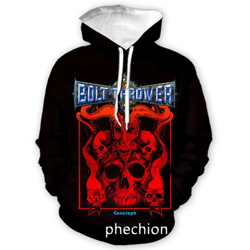 phechion New Fashion Men/Women Bolt Thrower 3D Print Casual Sweatshirt Hoodies Streetwear Men Loose Sporting Hoodies H15