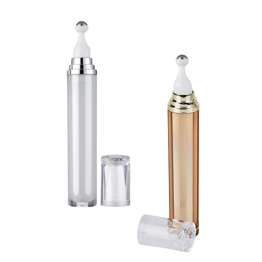

2Pcs Eye Bottles Roller Ball Containers Roller Ball Bottles Acrylic Refillable Travel Leak Proof Storage Cosmetics