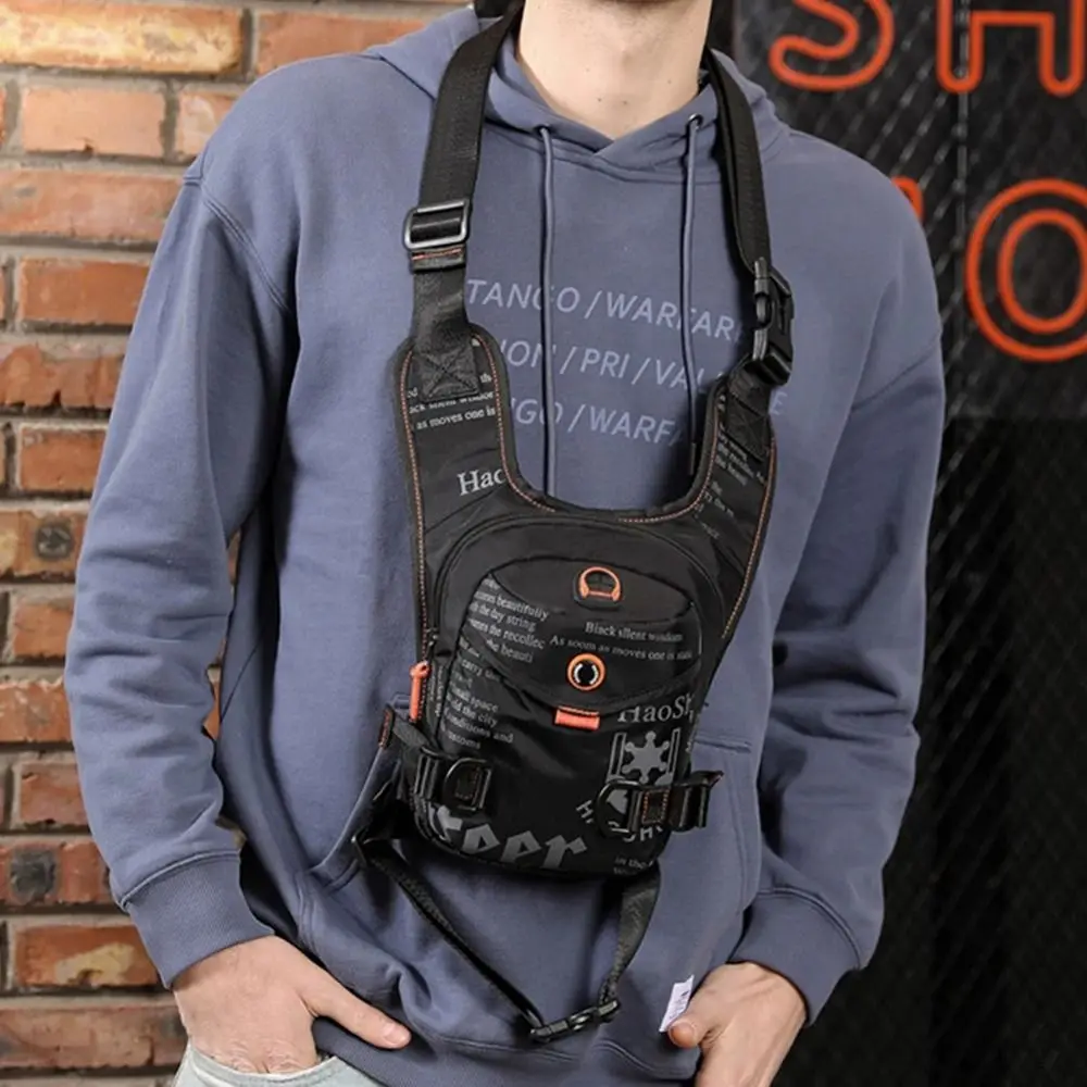 Polyester Motorcycle Ride Waist Bag Portable Waterproof Motorcycle Thigh Bag Large Capacity Multifunction