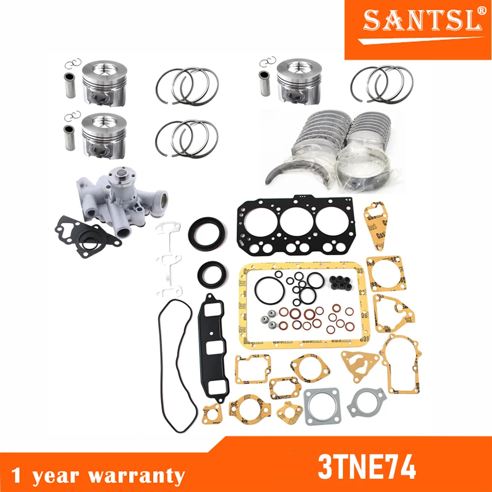 

Overhaul Rebuild Kit 3TNE74 Water Pump For Yanmar Engine ISHISHIBA Tractor Auto Parts