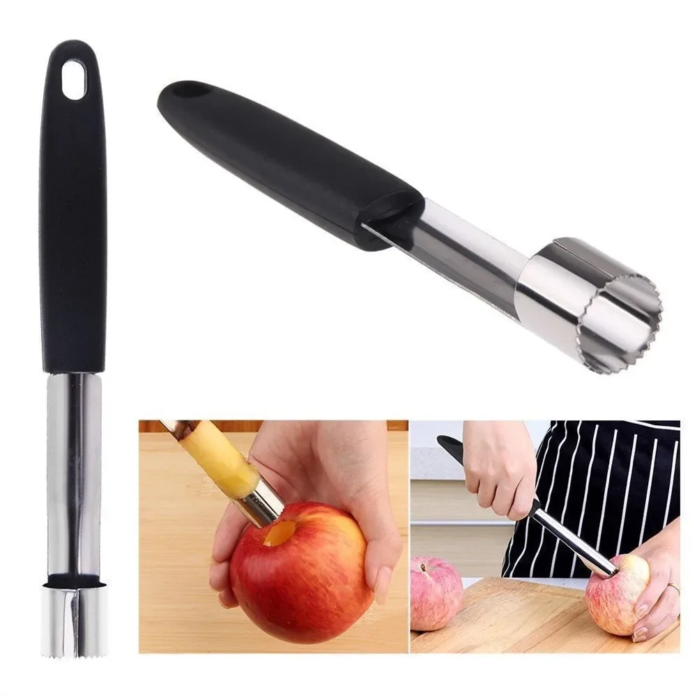 Apple Corer Stainless Steel Pear Fruit Vegetable Tools Core Seed Remover Cutter Seeder Slicer Cutting Knife Kichen Accessories