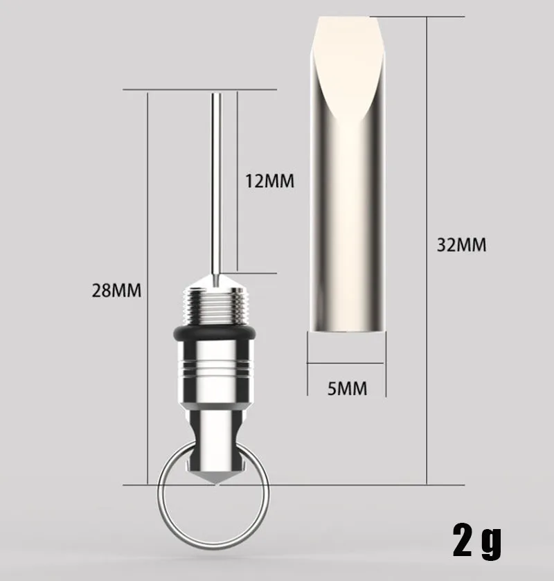 Imagem -03 - Multifuncional Titanium Alloy Card Reader Mini Pry Bar Unboxing Ferramenta Edc Outdoor Portátil Chaveiro Crowbar Gramas