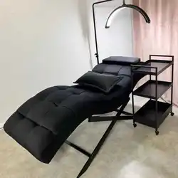 Salón de belleza tatuaje bordado pestañas belleza cama luz lujo perezoso ocio reclinable