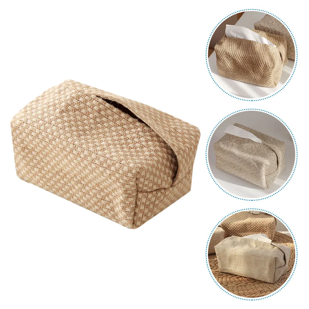

Fabric Box Napkin Container Decorative Bag Creative Cartoon Holder Storage Practical Tissue Bag Store Café Restaurant Bathroom