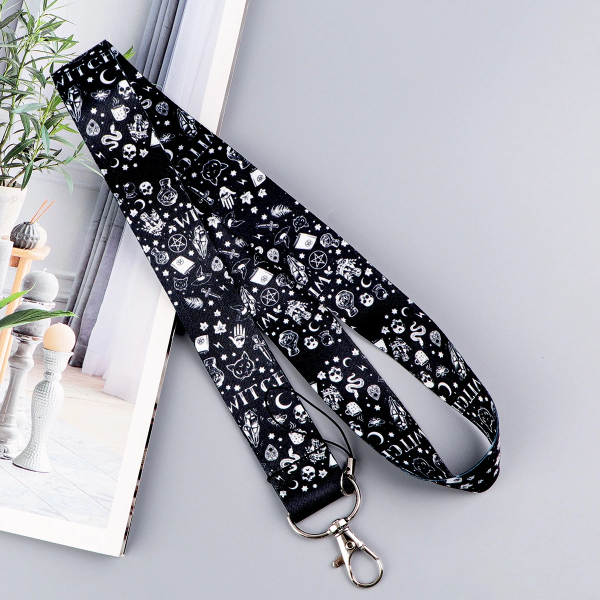 Funny Witch Lanyards for Keys Neck Strap ID Card Gym Cell Phone Straps USB Badge Holder DIY Hang Rope Halloween Lanyard image 3