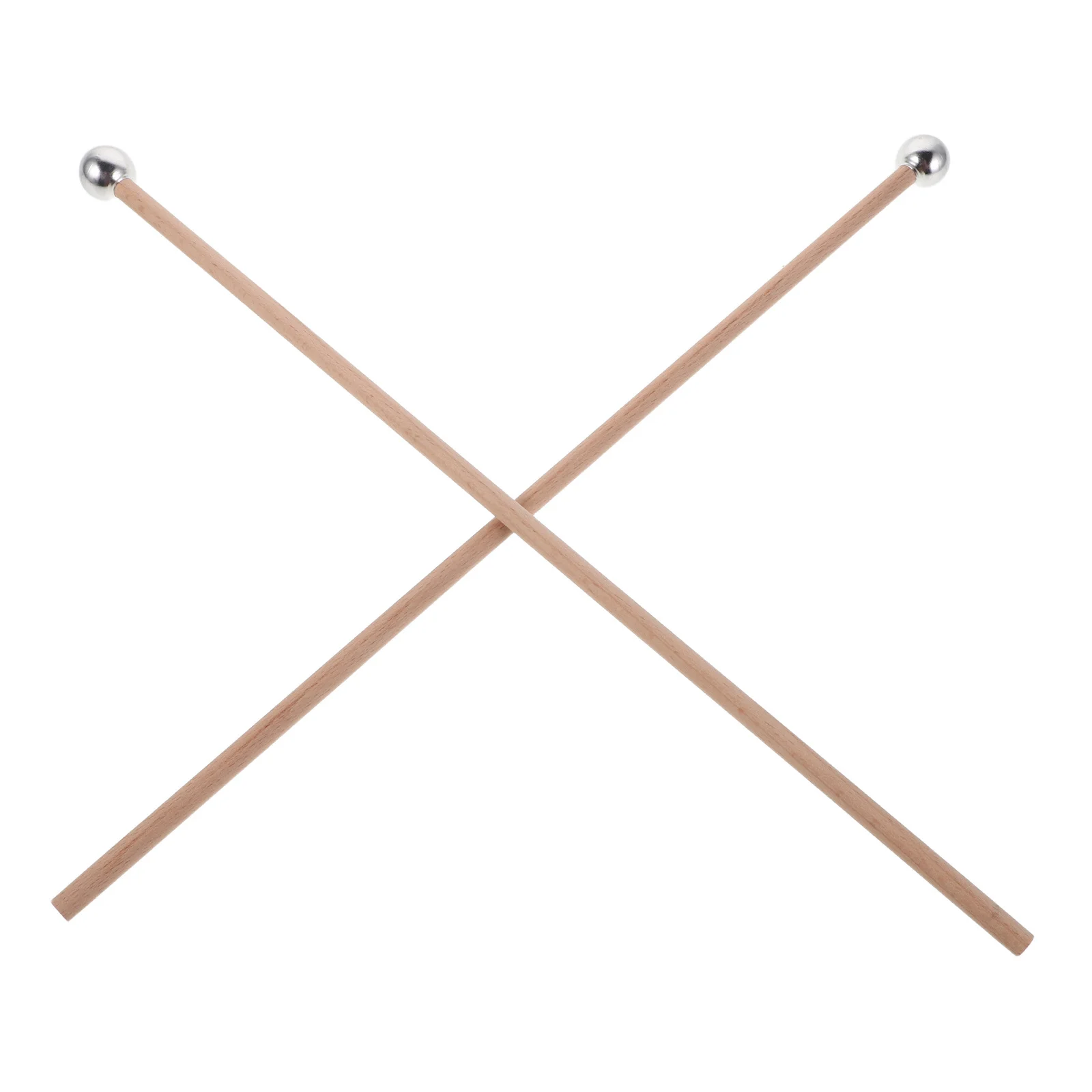

2pcs Bell Mallets For Xylophone Metal Head Percussion Sticks Short Handle Chime Mallet Replacement Ethereal Drumstick Instrument