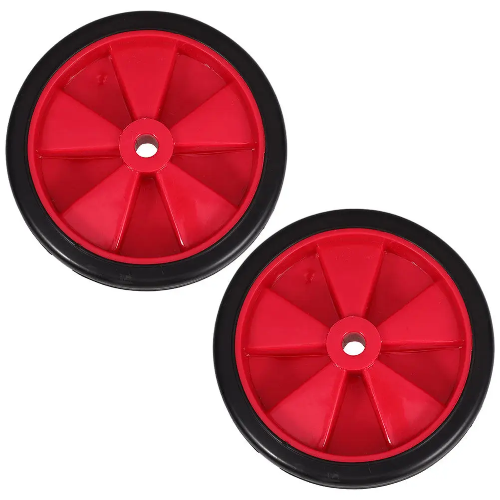 2Pcs Air Compressor Wheels Universal Rubber Plastic Replacement Parts Sturdy Frame Enhanced Load Bearing Smooth Mobility Air
