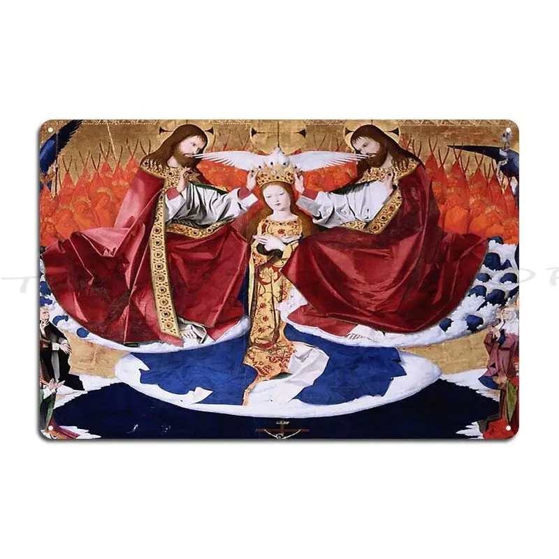 Last Judgement By Hans Memling  Metal Sign Living Room Wall Plaque Cinema Party Printed  Tin Sign Poster