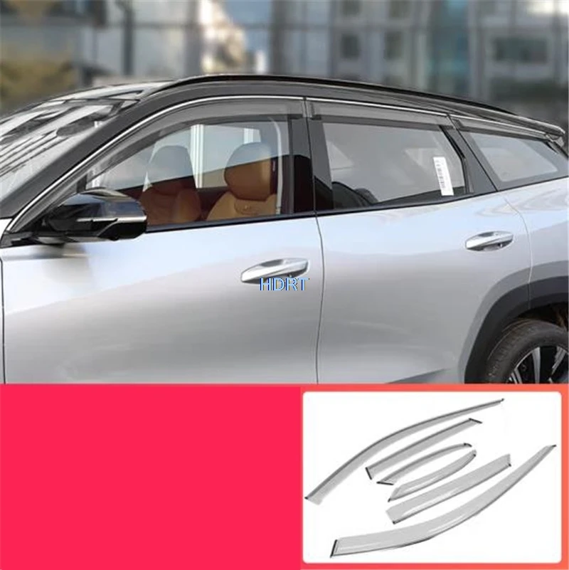 Car Styling Window Visor Cover Accessories For Geely Atlas Pro Boyue L FX11 2023 + Awning Shelter Shade Sun Rain Deflector Guard