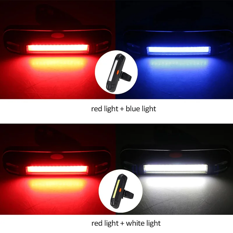 Night cycling tail light outdoor highlight USB charging single light mountain bike led warning light tail light scooter light