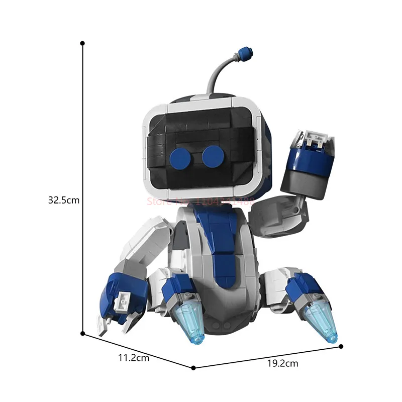 Buildmoc Building Blocks Assemblaggio di piccole particelle compatibili con i blocchi di costruzione del modello di robot Lego per bambini Giocattolo per adulti