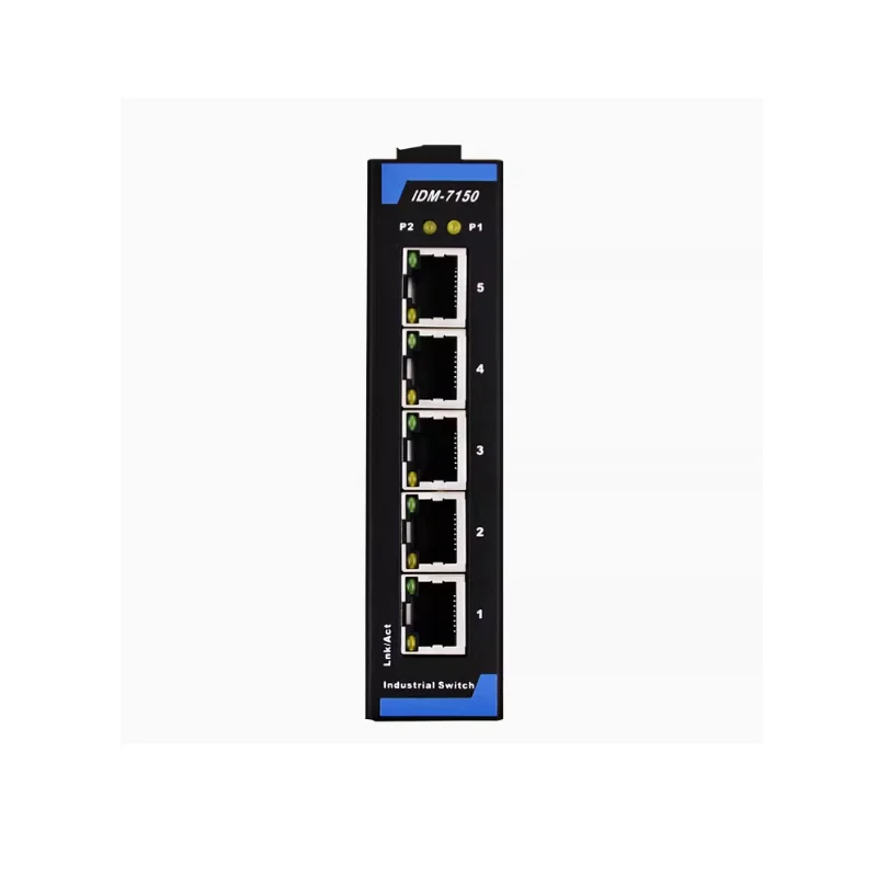 

Коммутатор Ethernet промышленного класса, 5 портов, 8 портов, промышленный коммутатор, 12 В, 24 В, направляющий коммутатор IDM-7180 IDM-7150