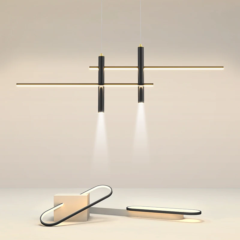 Lampe LED Suspendue au Design Minimaliste, Luminaire Décoratif d'Nik, Idéal pour une Salle à Manger ou une Cuisine