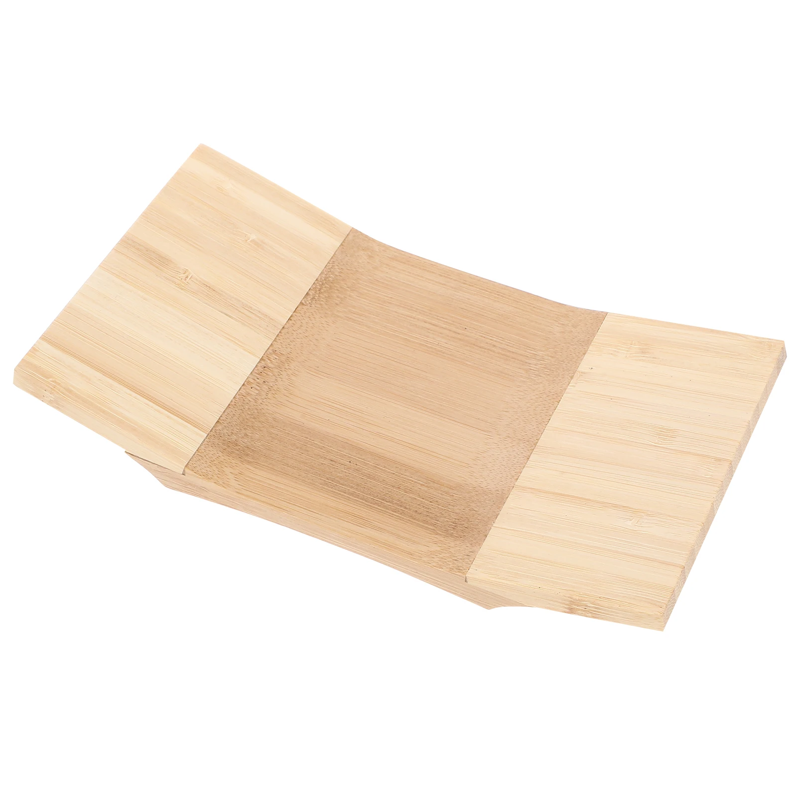 

Wooden Sushi Tray Long Rectangular Bending Plate Japanese Food Plates Decorative Tray Family Party Catering