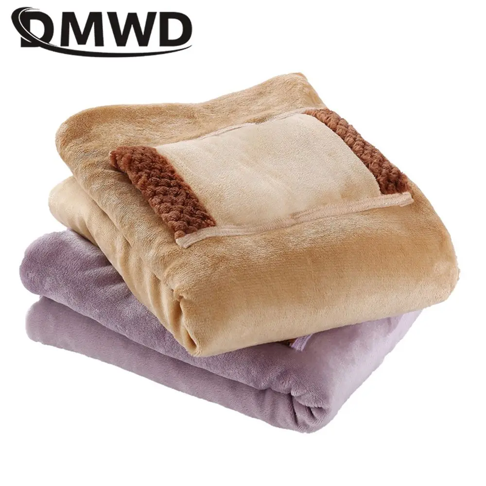 DMWD 전기 난방 담요, 두꺼운 히터 매트, 벨벳 난방 기계, 캐시미어 온도조절기 워머, 60x80cm, 홈 오피스, 5V