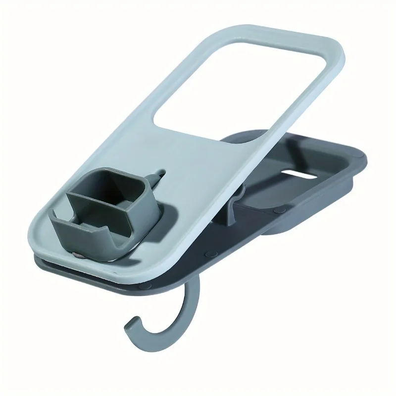 1pc PP Material Desk Cup Holder Clip - Multifunctional Office Accessory with Beverage Clamp and Side Hole