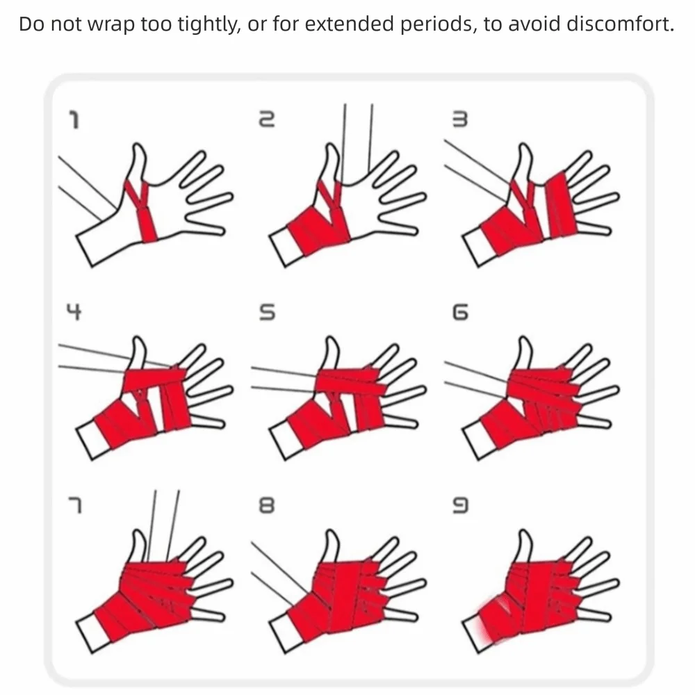

2 шт. 1,5/3/5 м боксерские бинты для рук, полиэстер, дышащий боксерский ремешок на запястье, растягивающиеся мягкие браслеты, боксерские бинты