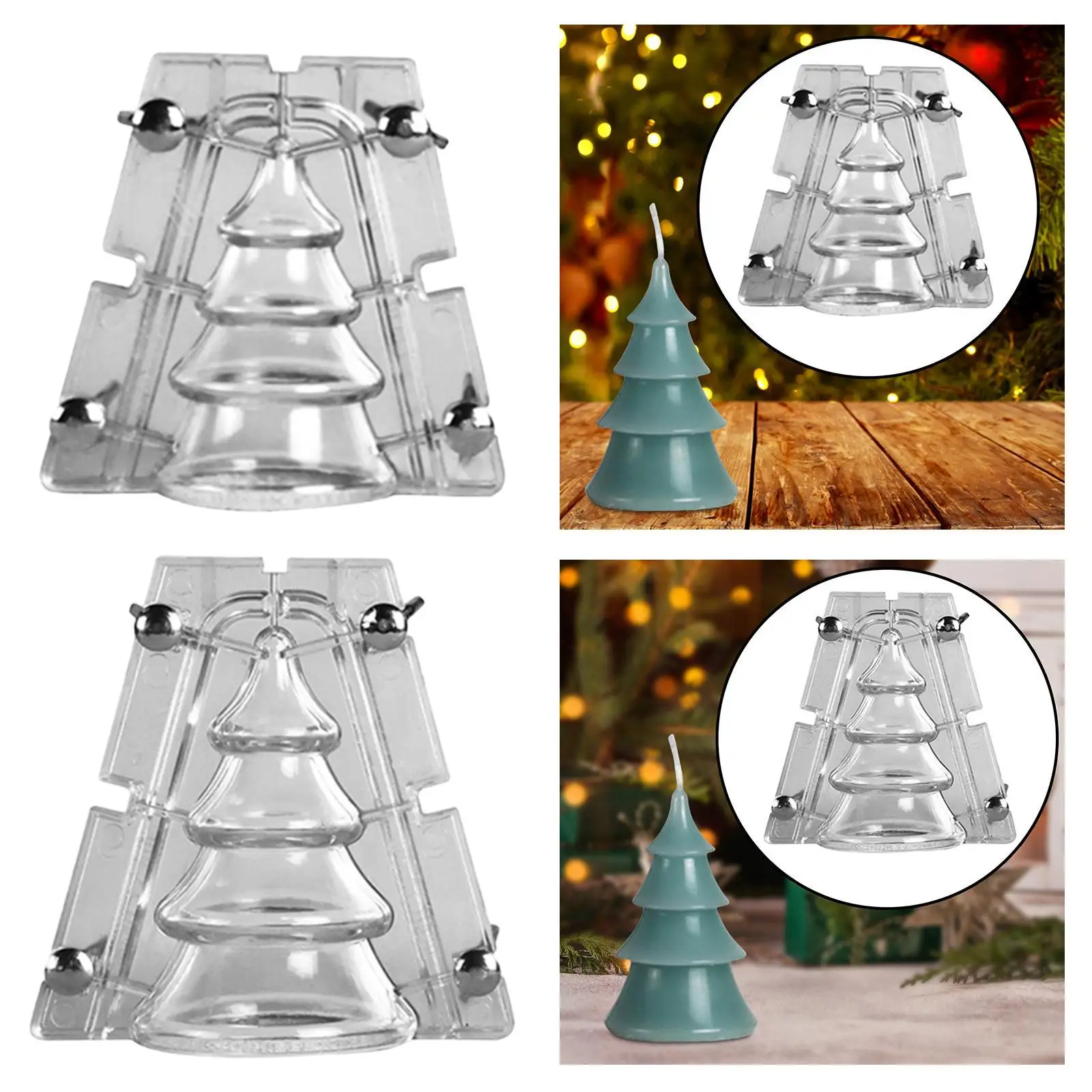 Christmas Tree Mould DIY Crafting Craft Handmade Home Decor Gift Reusable Figurine Resin Casting Mould Soap Making Mould